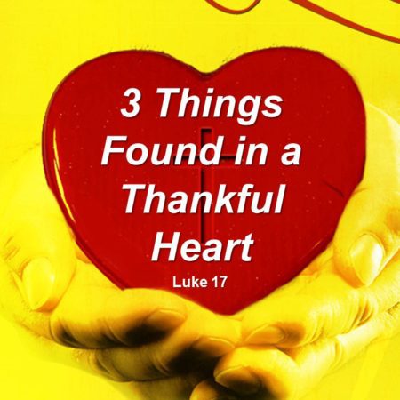 3 Things Found in a Thankful Heart