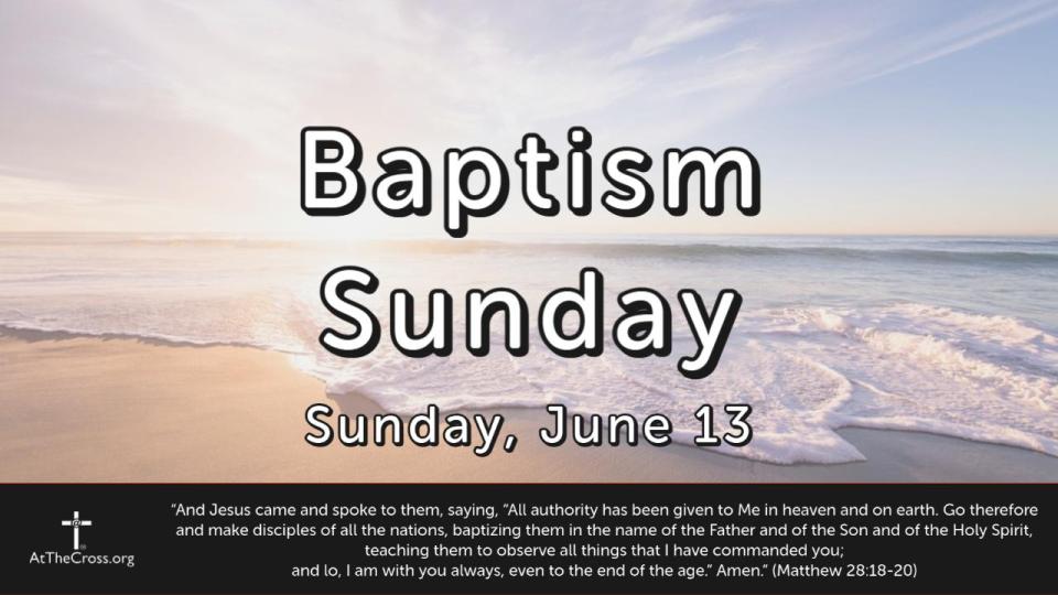 Baptism Sunday