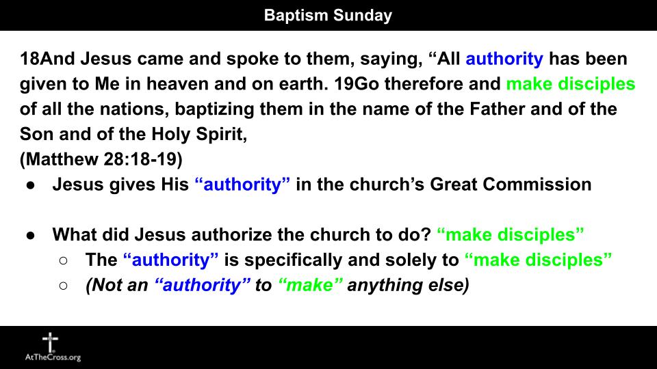 Baptism Sunday Summer 2021