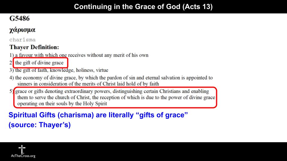Continuing in the Grace of God part 2