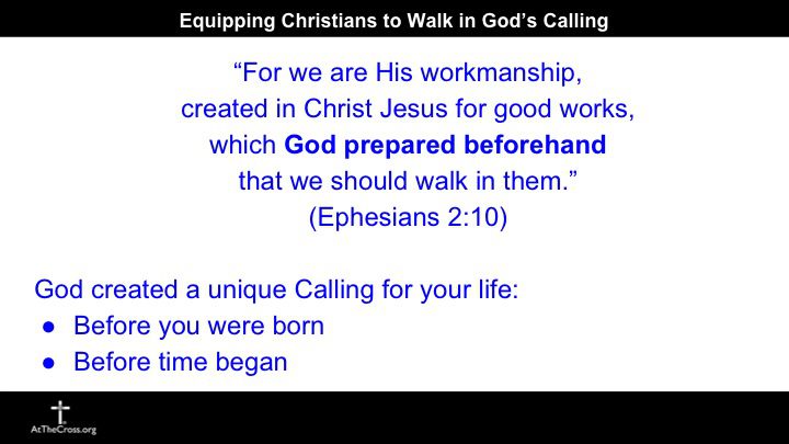 Equipping Christians to Walk in God’s Calling
