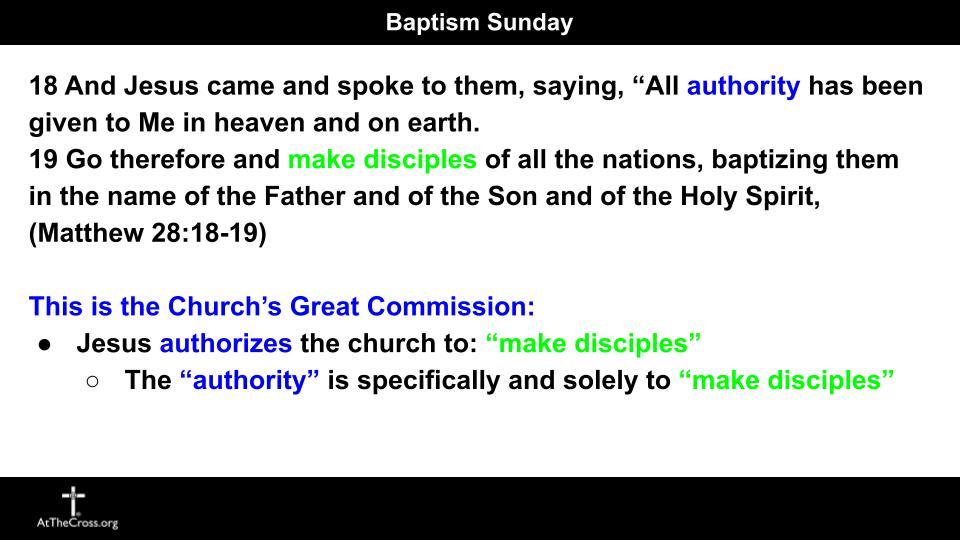 Baptism Sunday End of Summer 2022