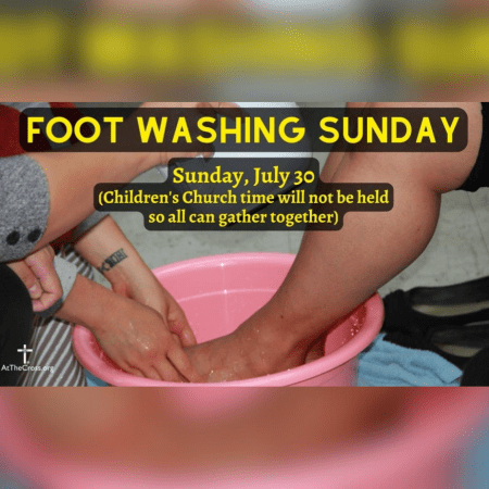 Foot Washing Sunday