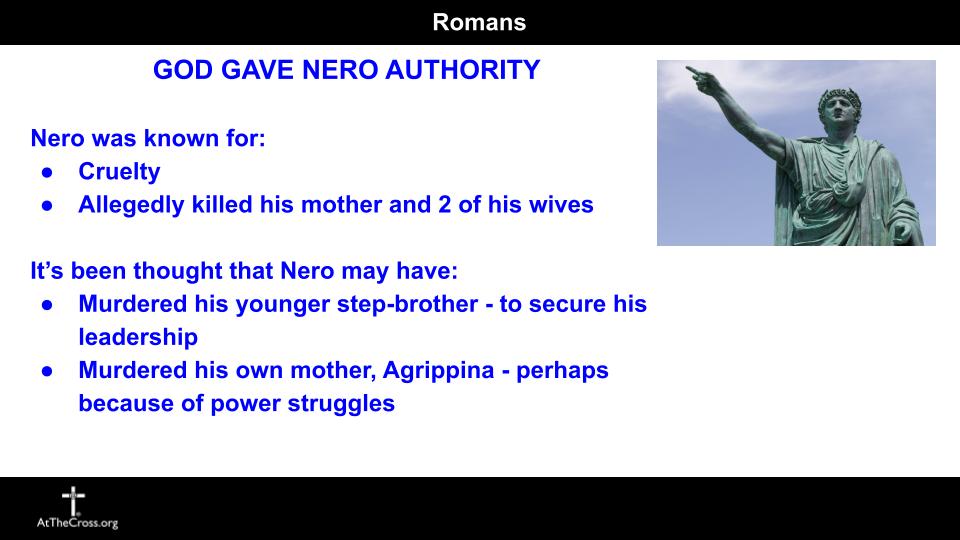 Romans 13 1-7 - God Gives Authority