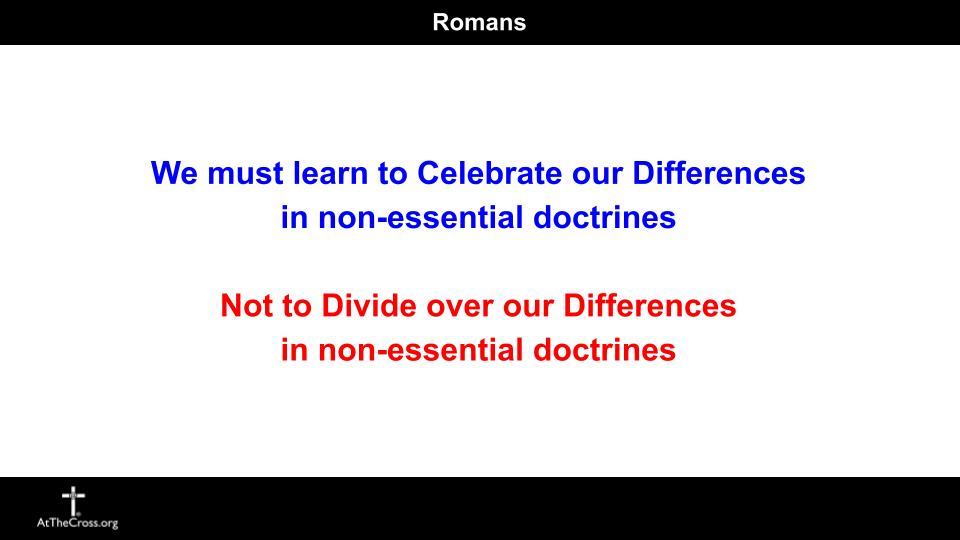Romans 14 - Unity in the Faith