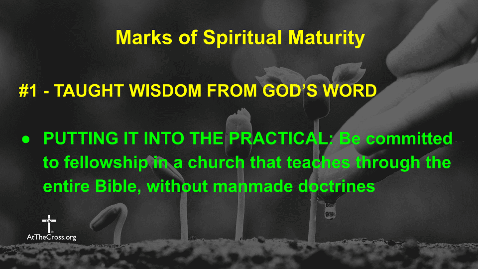 Marks of Spiritual Maturity