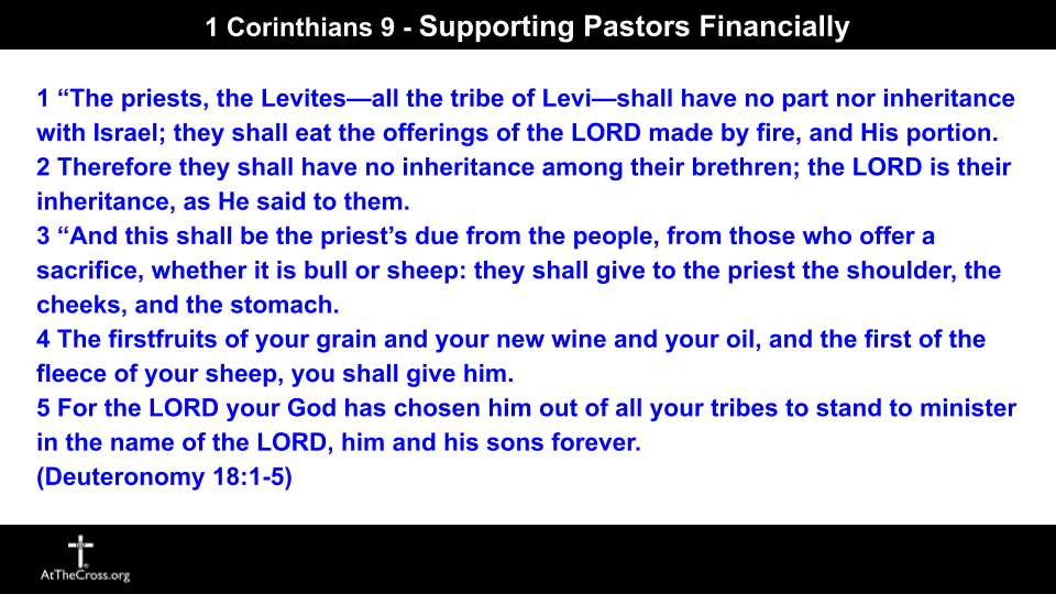 Supporting Pastors Financially - Part 1