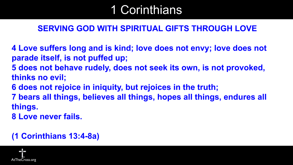 Serving God With Spiritual Gifts Through Love - part 1