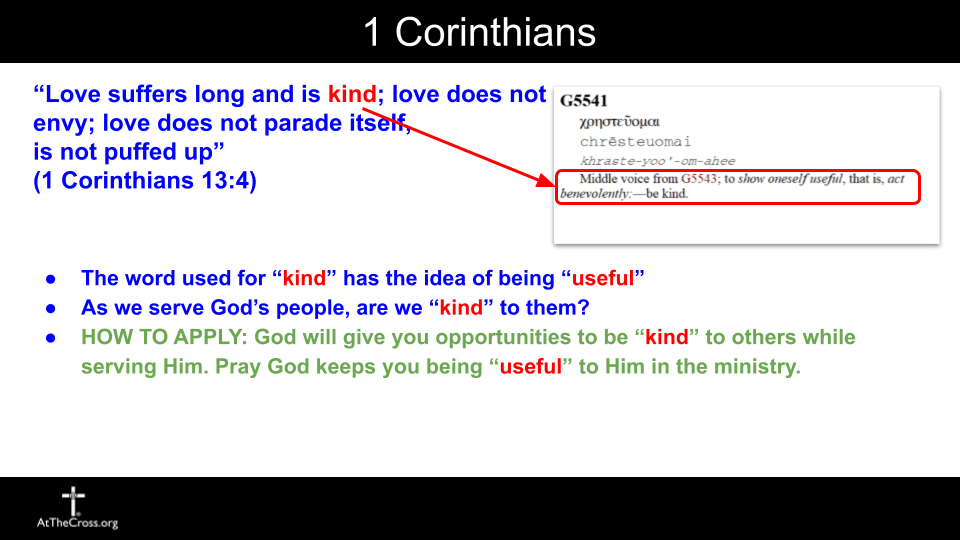 Serving God With Spiritual Gifts Through Love - part 1