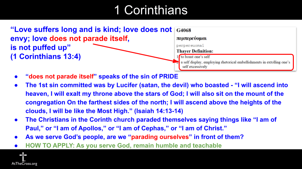 Serving God With Spiritual Gifts Through Love - part 1