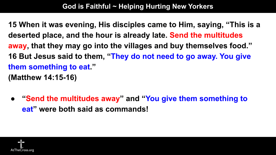 You Give Them Something to Eat