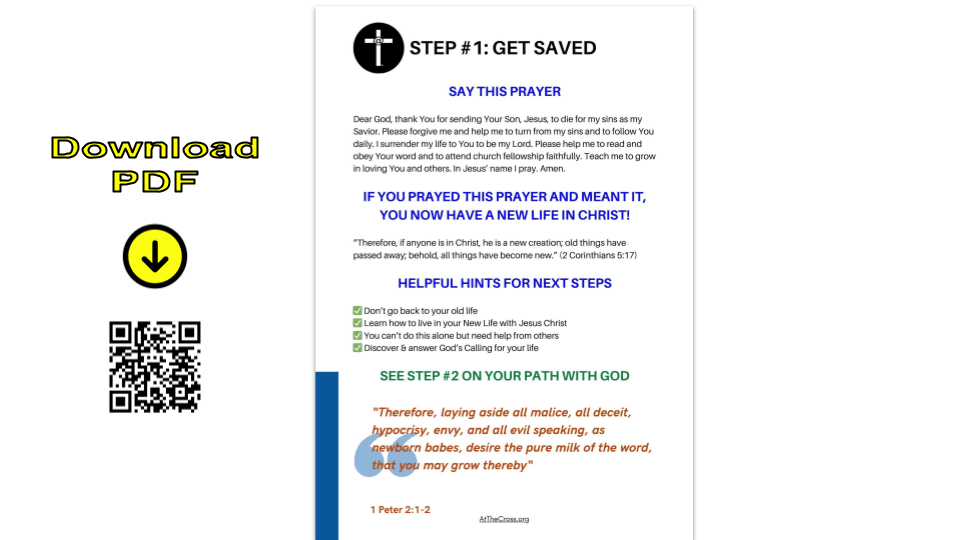 Your Path - Step 1 - Get Saved