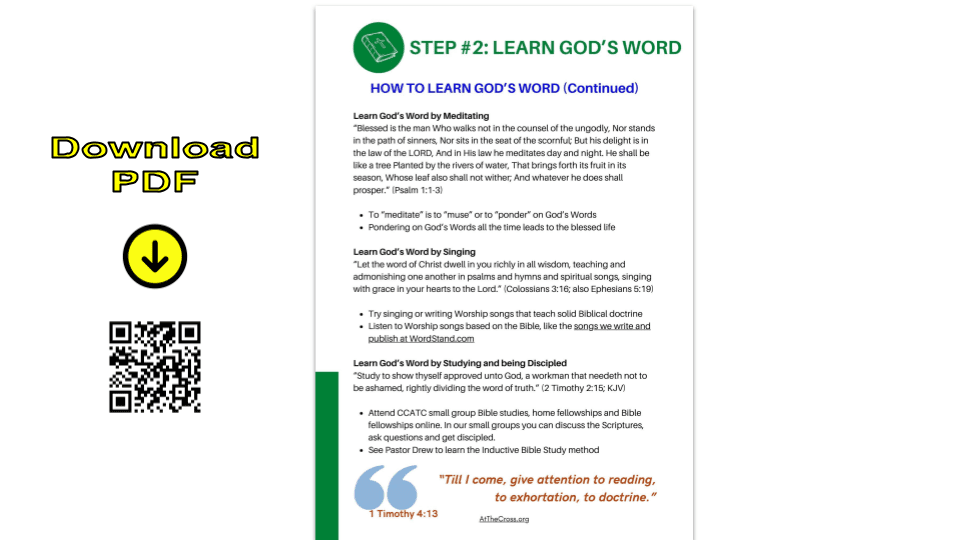 Your Path - Step 2 - LEARN GOD'S WORD
