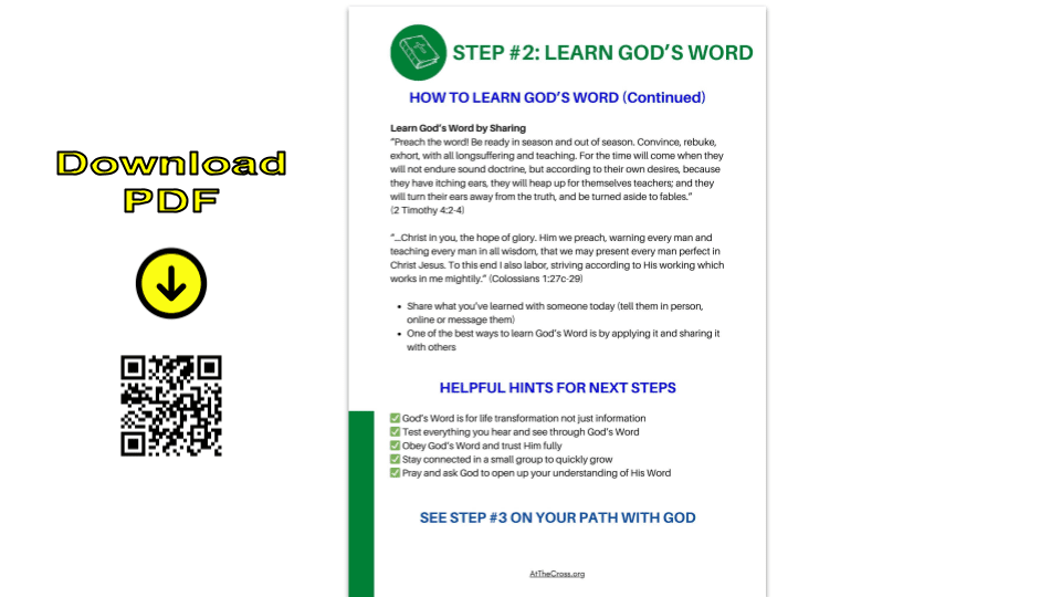 Your Path - Step 2 - LEARN GOD'S WORD