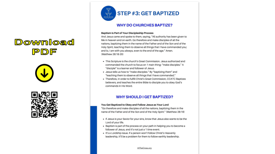 Your Path - Step 3 - Get Baptized