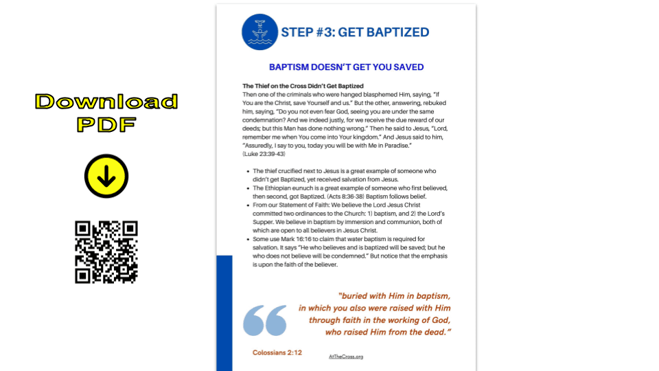 Your Path - Step 3 - Get Baptized