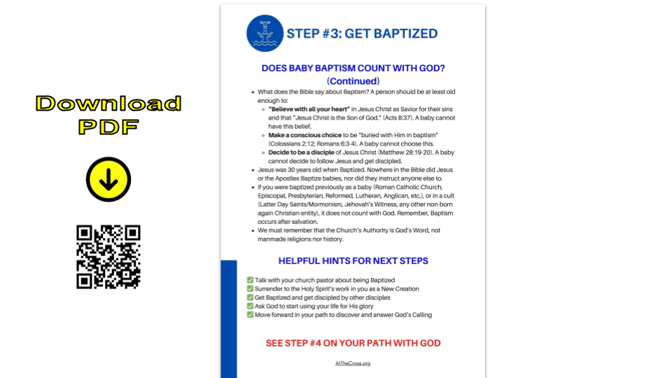 Your Path - Step 3 - Get Baptized