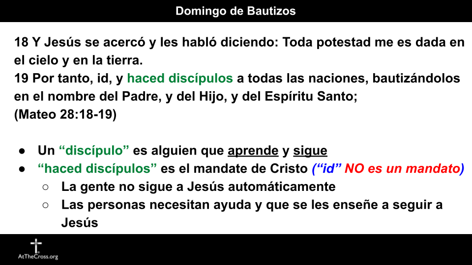 Domingo de Bautizos 2026