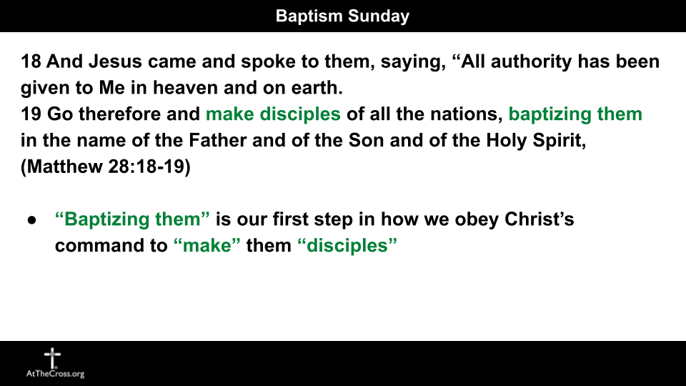 Baptism Sunday 2026