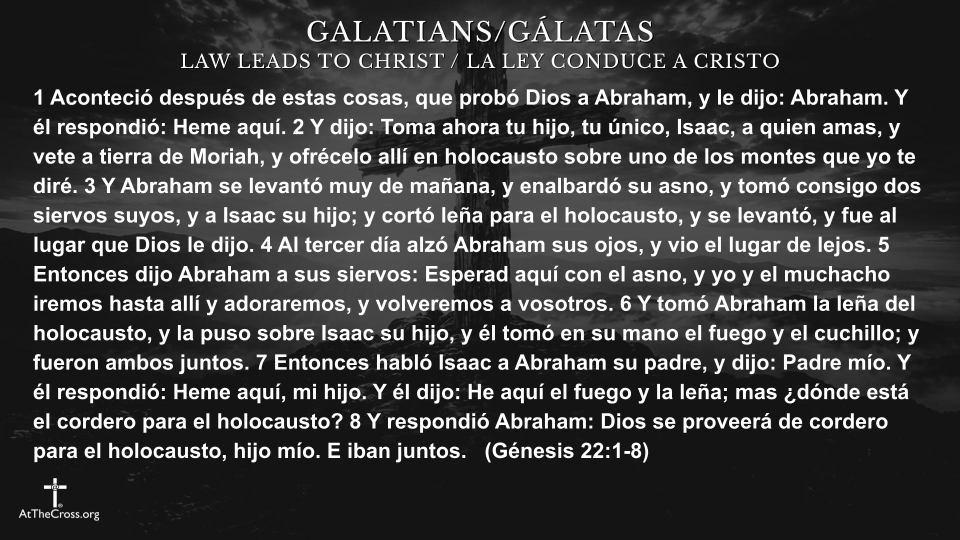 La Ley Conduce a Cristo