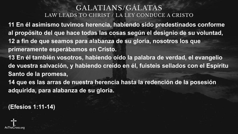 La Ley Conduce a Cristo