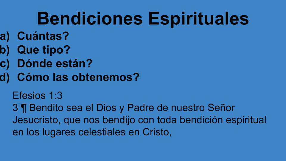 Bendiciones Espirituales