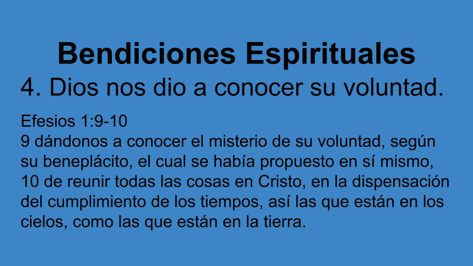 Bendiciones Espirituales